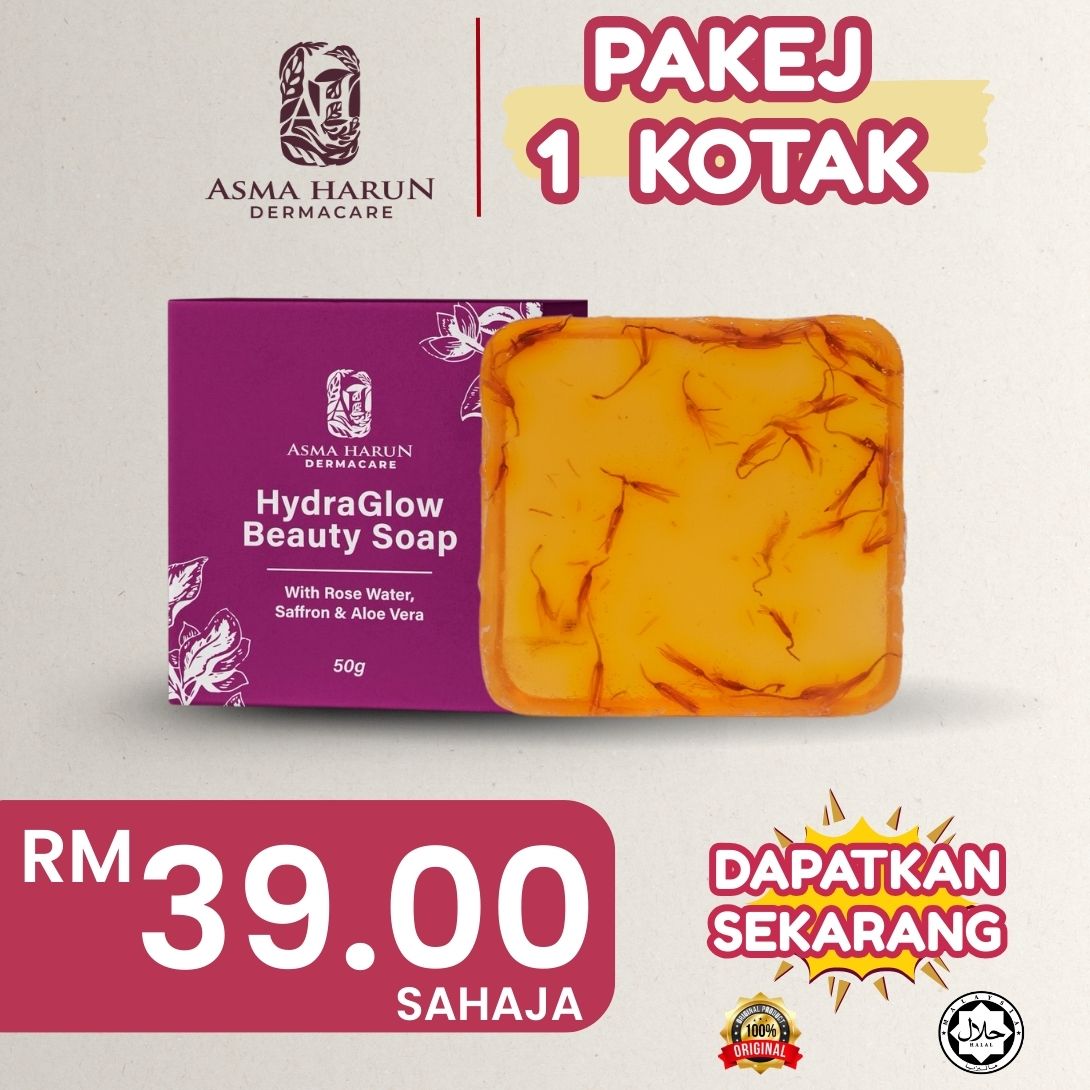HydraGlow Beauty Soap – 1 Kotak (Trial Pack)